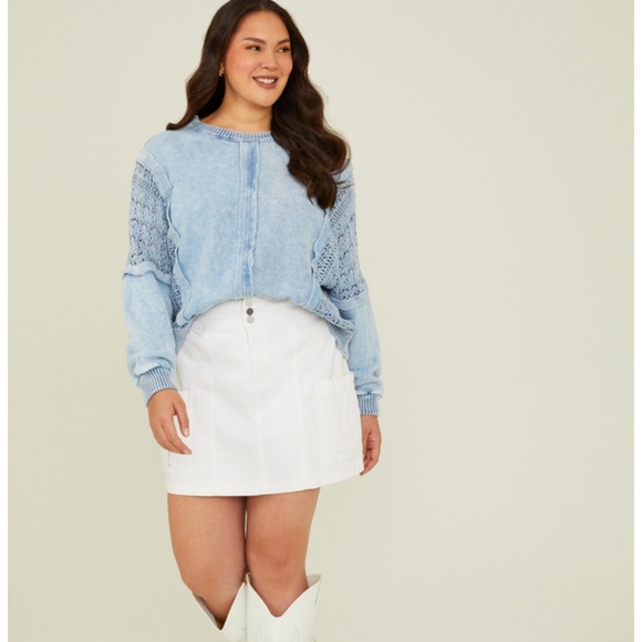 NEW Arula White Cargo Skirt Plus Size B / 2X NWT - Picture 2 of 7